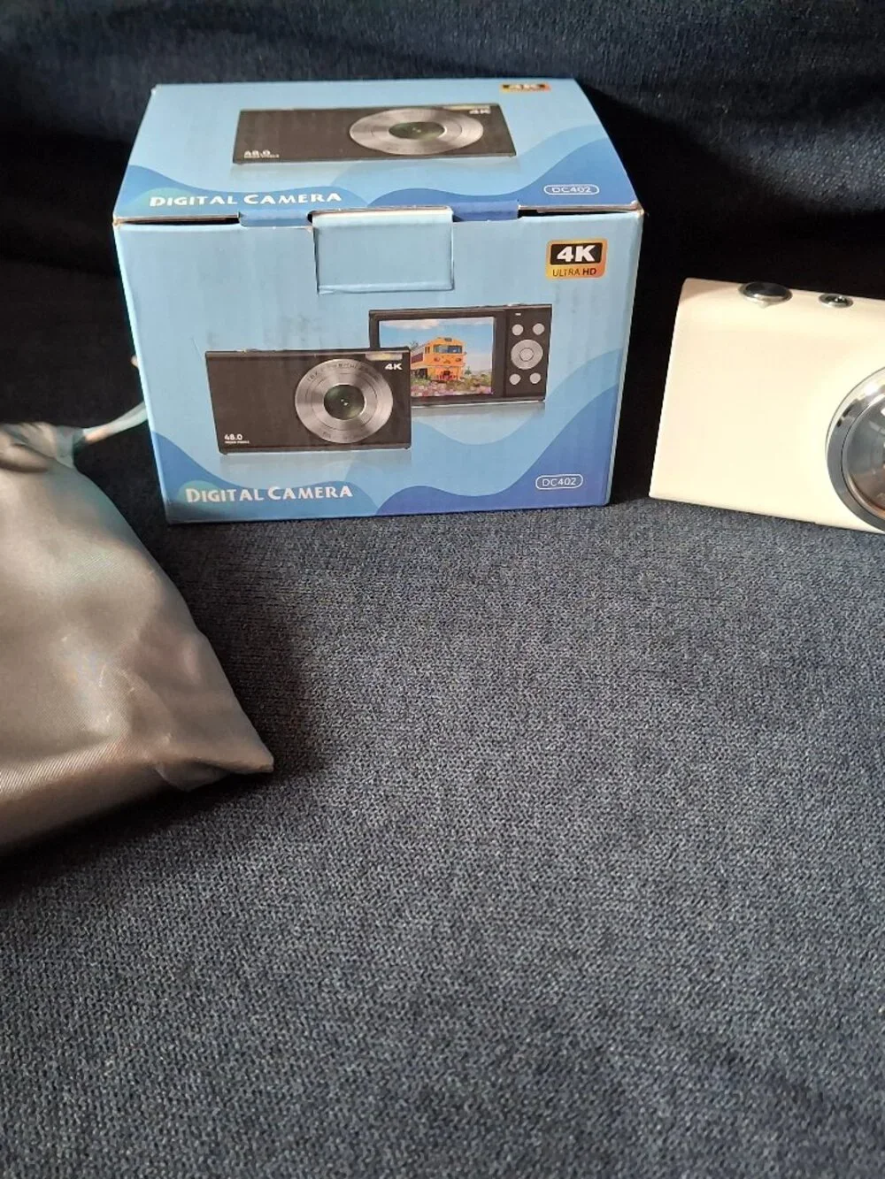 NEW 4K Digital Camera with Wide Angle Lens - White
